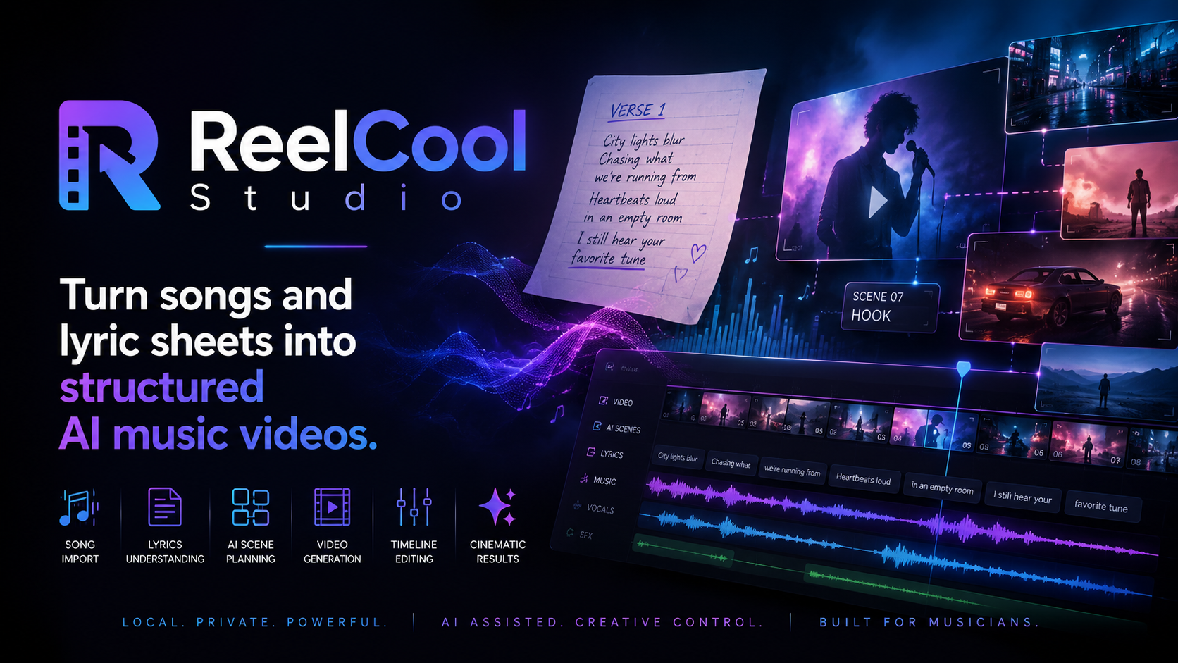 Cinematic ReelCool Studio visual storytelling hero image